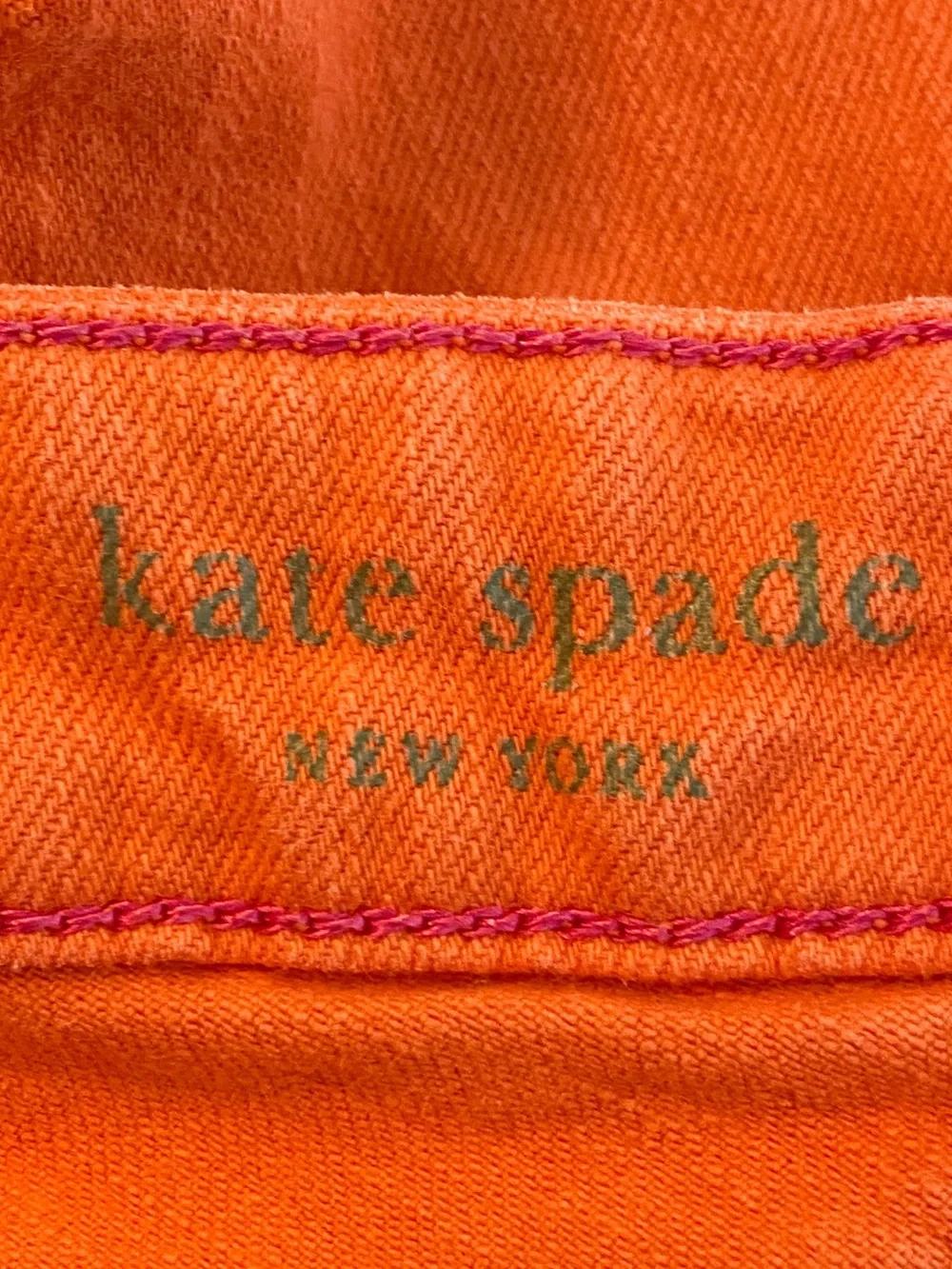 Kate Spade Womens Perry Street Jeans 27 Orange Play Hooky Chic Preppy